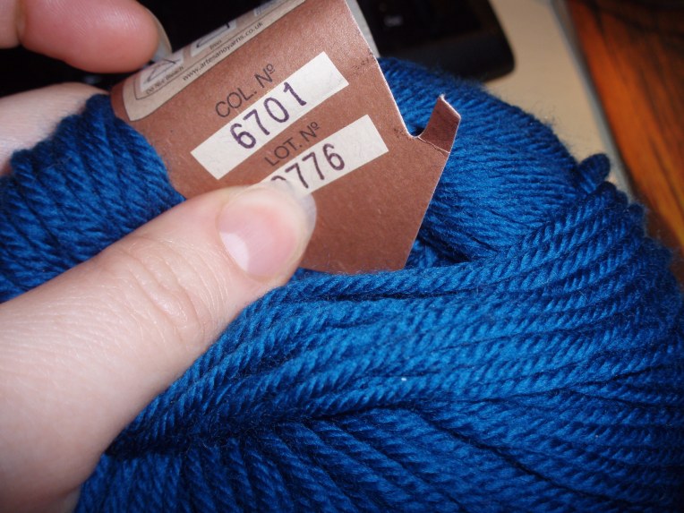 Typical yarn label colour information